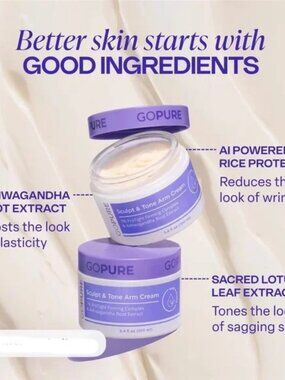 3 PLUS GO PURE TIGHTEN % LIFT NECK FIRMING CREAM 1.7 OZ NIB EXP 8/27